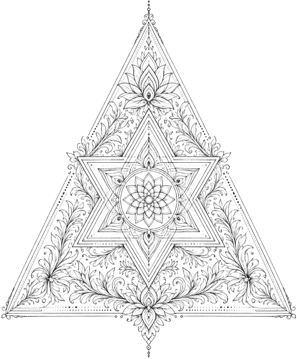 Floral Hexagram